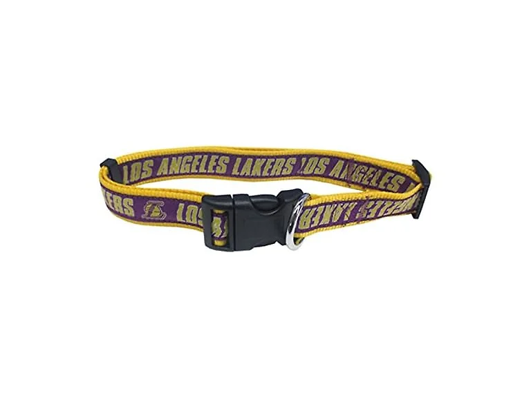 NBA LOS ANGELES LAKERS Dog Collar, Size Smal