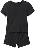 GAP Baby Girls Tee and Short Rib Set Moonless Night 3-6M
