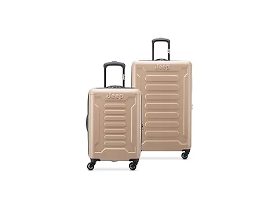 Jeep JH004C Hardside Expandable Luggage, Beige