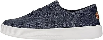 Hey Dude Mens Shoes, Conway Craft Linen, Navy, 40