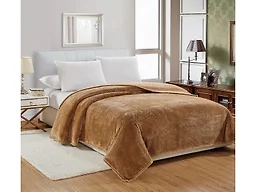 Noble House NH-Popcorn Blanket TW- Taupe Twin - 66x86