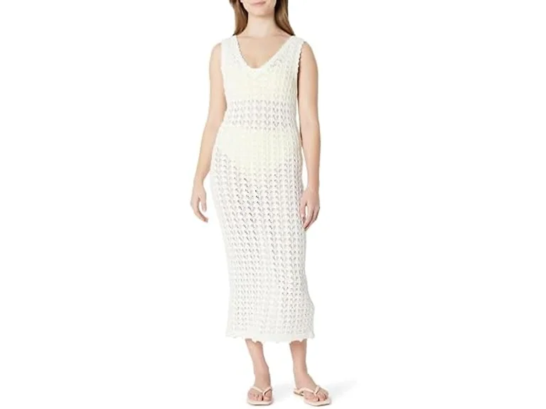 Amazon Essentials Women (L) Regular Dress Cream
