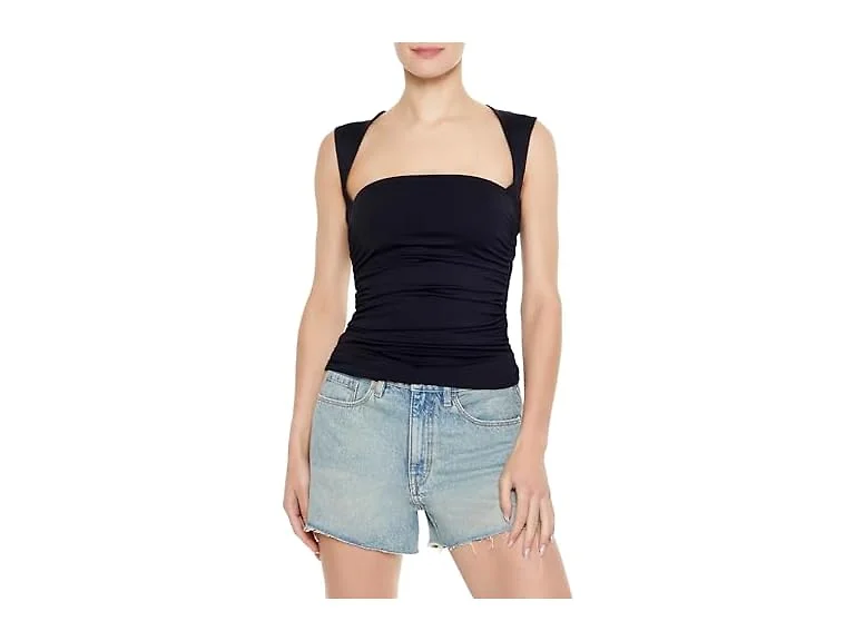 Forever 21 (L) Ruched Sleeveless Top