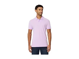 Amazon Essentials Men's Slim-Fit Short-Sleeve Cotton Pique Polo Shirt, Lavender, Medium