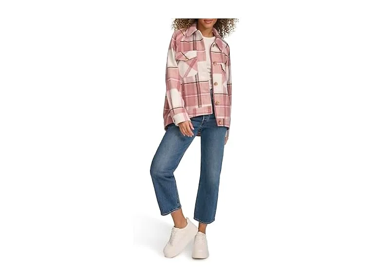 Levi's Women (XXL) Zoe Jacket Rose Multi Plaid