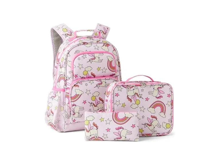 Amazon Essentials Kids School Backpack Set Pink - 3 Piece Set