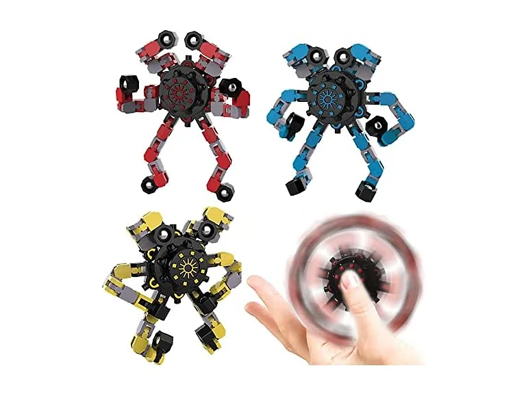 YIZER Transformable Fidget Spinners 3Pk