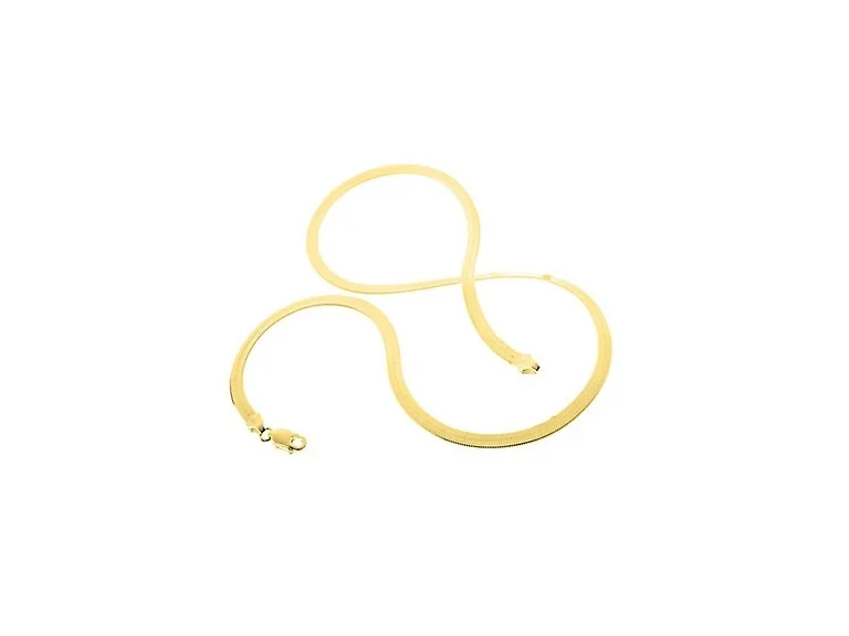 Yeidid 18k Herringbone Necklace 16-30"