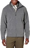 Amazon Essentials Men's Men's Full-Zip Polar Fleece Jacket Outerwear, -Charcoal Heather, Small