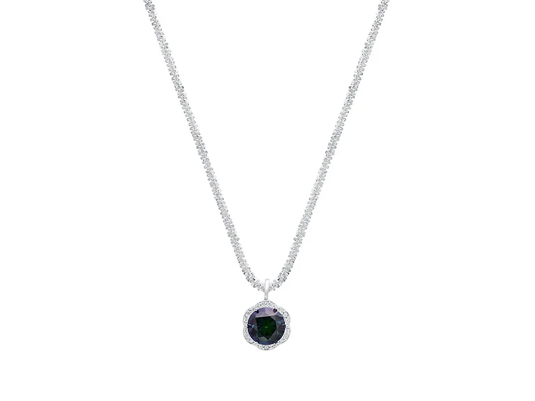 Rainbow Moissanite Diamond Necklace