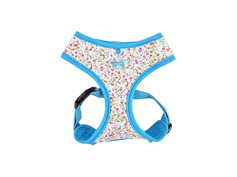 Puppia Wildflower Harness A - Sky Blue - M