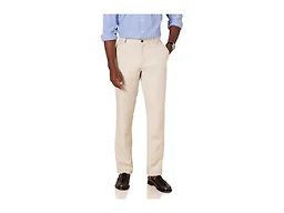 Amazon Essentials Men's Slim-Fit Flat-Front Dress Pants, Straight Leg, Polyester, Stone, Stone, 29W x 28L