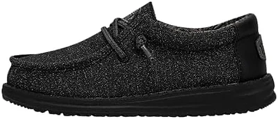 Hey Dude Kids Shoes, Wally Youth Basic, Black, 31