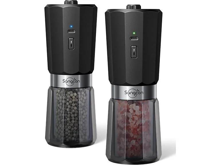Rechargeable Salt & Pepper Grinder Set