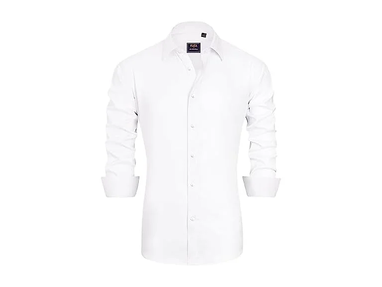 J.ver Men (L) Casual Long Sleeve Stretch Shirts