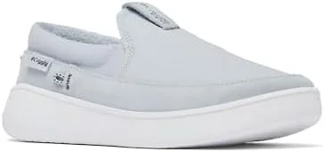 Columbia Womens PFG Boatside Slip On Boat Shoe, Cirrus Grey/Grill, 12