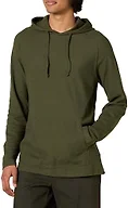 Amazon Essentials Men's Long-Sleeve Slub Thermal Pullover Hoodie, Soft Fabric (Previously GoodThreads), Olive, X-Large