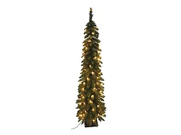 Santa's Workshop Inc 7' Pencil Slim, 200UL lights