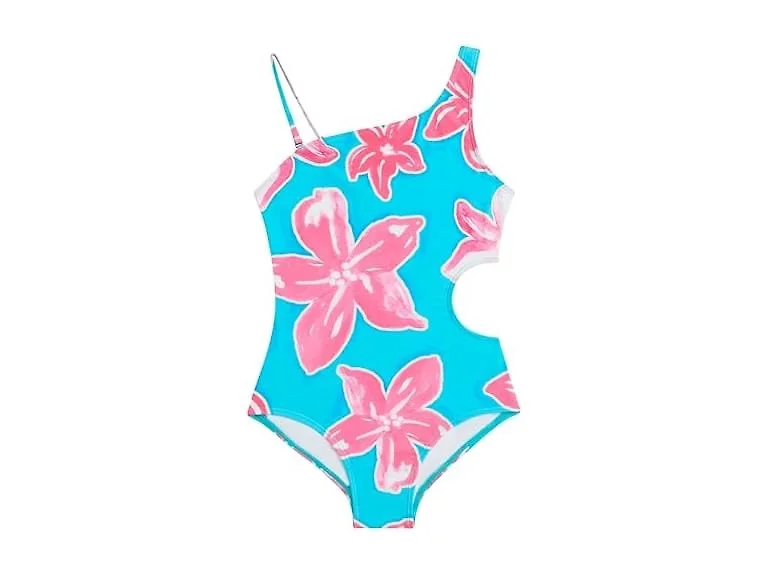 Kanu Surf Girls' Cori One Shoulder One Piece