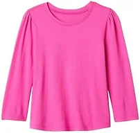 GAP Baby Girls Long Sleeve Swing Tee Happy Pink 18-24M