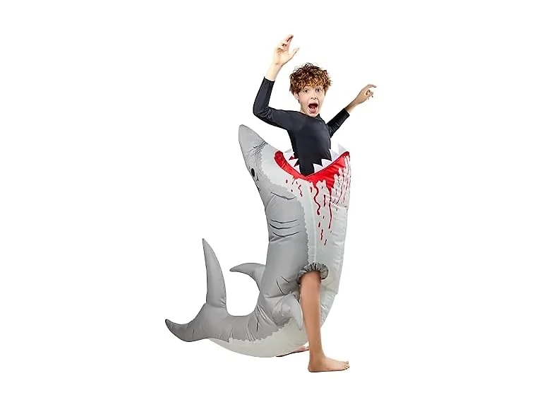 Rubies Shark Inflatable Costume for Kids, Unisex One Size