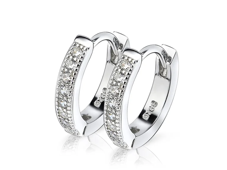 925 Sterling Silver Huggie