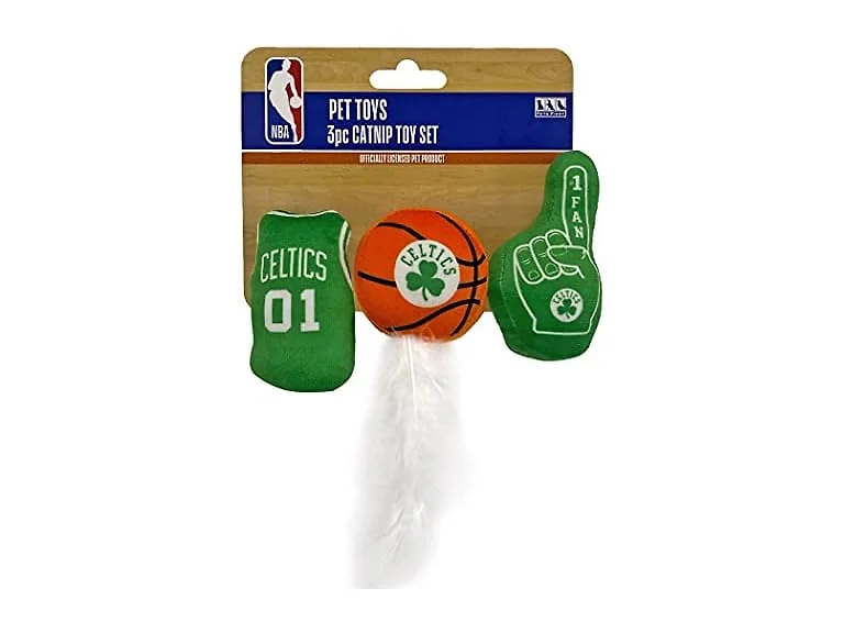 NBA BOSTON CELTICS Complete Set of 3 piece Cat Toys