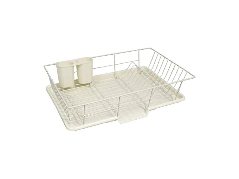 Steel 3-Piece Large Dish Drainer