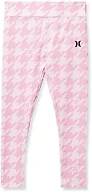 Hurley Girls' Leggings, Arctic Pink Houndstooth, X-Large