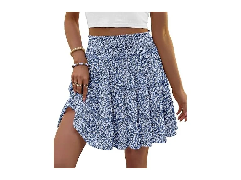 LOMMOJ High Waist Ruffle Skort