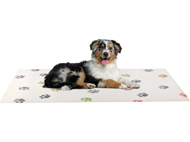 Dog Mat for Food and Water, Crate Pad, and Floor Protector