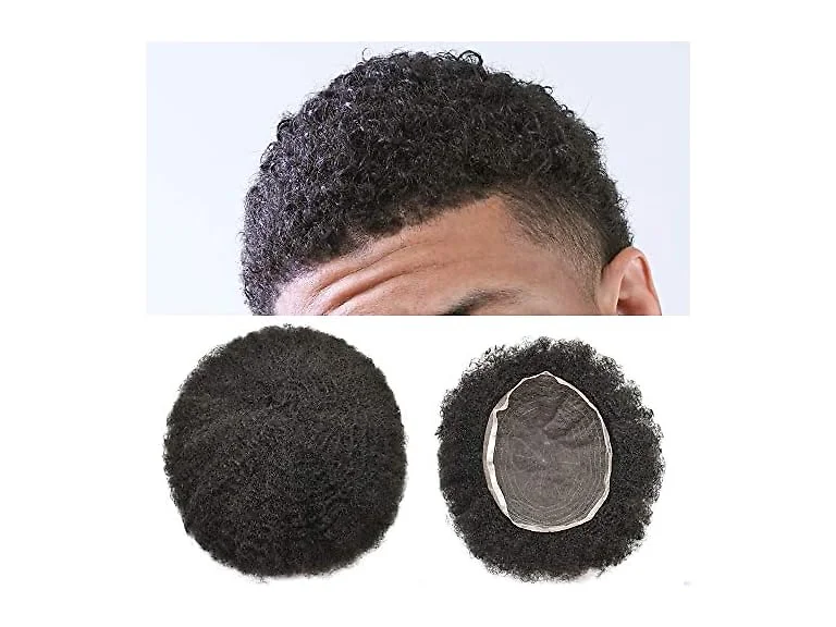 F M FACE MIRACLE NEW YORK Afro Toupee for Black Men Real
