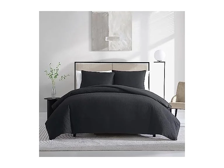 Vera Wang King Duvet Cover Set with Shams