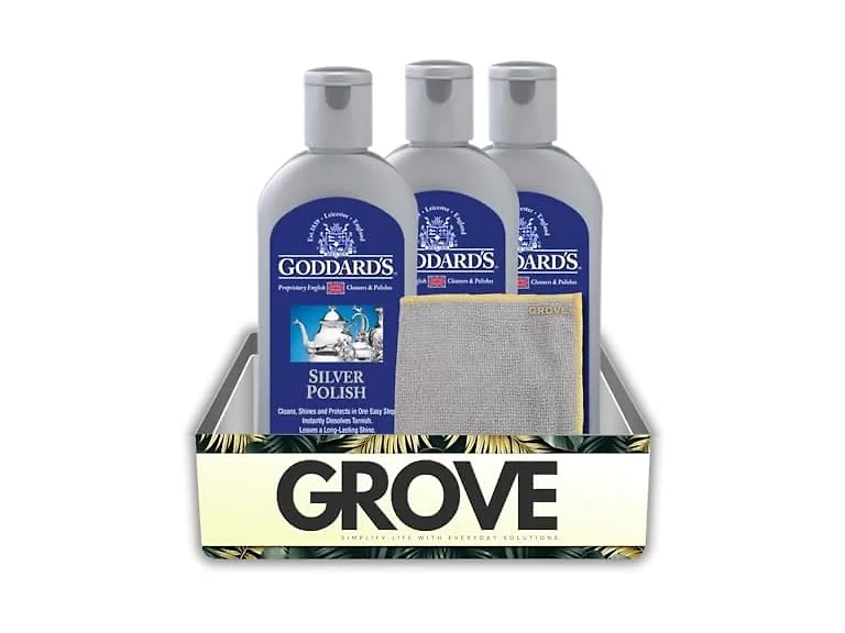 GROVE 3x Silver Polish Goddards 7 fl. oz. Liquid
