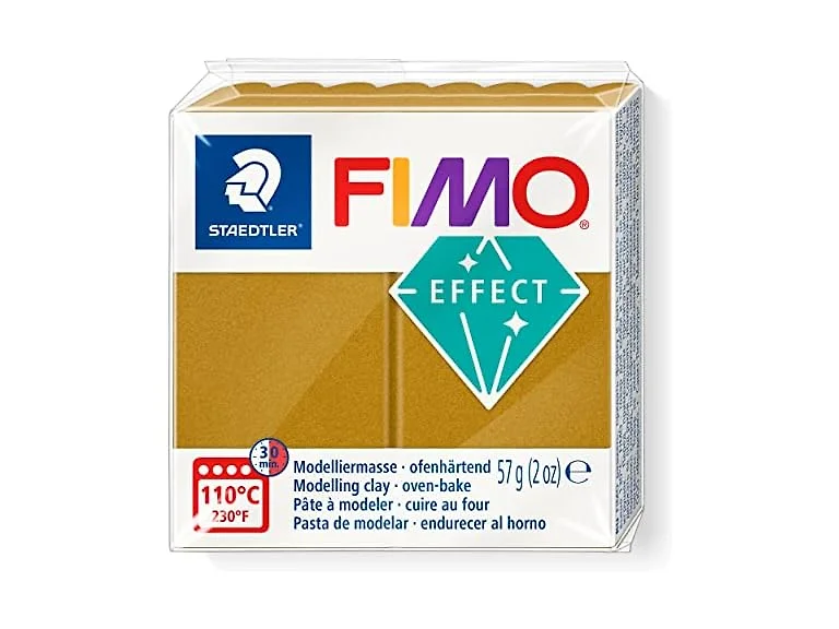 STAEDTLER 8010-11 Fimo Effect Oven-Hardening Clay, Gold