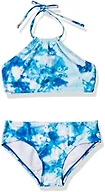Kanu Surf Girls, Mahina UPF 50+ Beach Sport Halter Bikini 2-Piece Swimsuit, Seafoam Blue, 2T