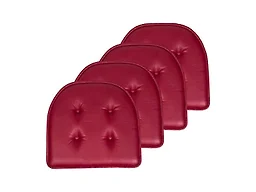 Sweet Home Collection SHC-UPU-4PK-BURG 4-Pack Faux L