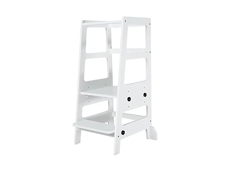 Adjustable-Height Toddler Tower Stool