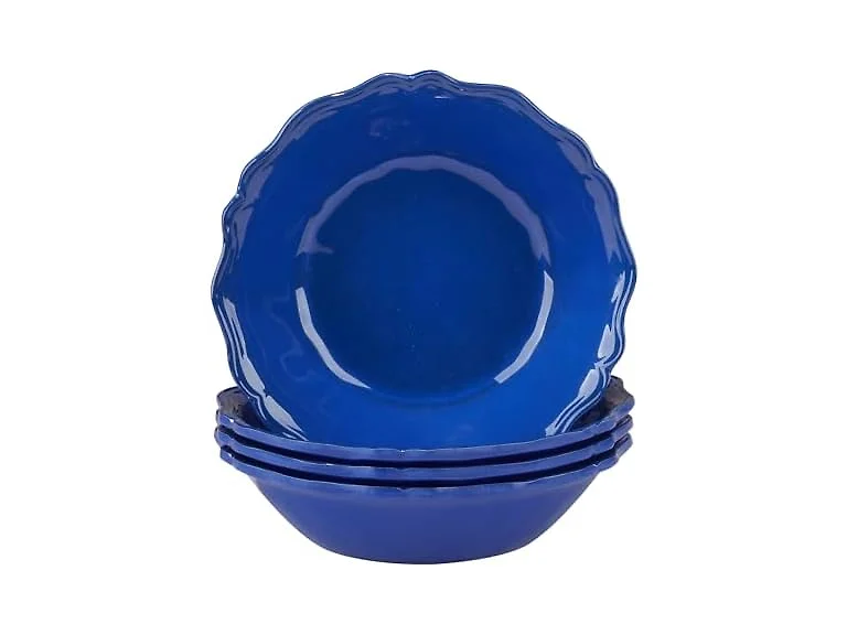 Indigo Crackle Melamine 8.5"  Bowls