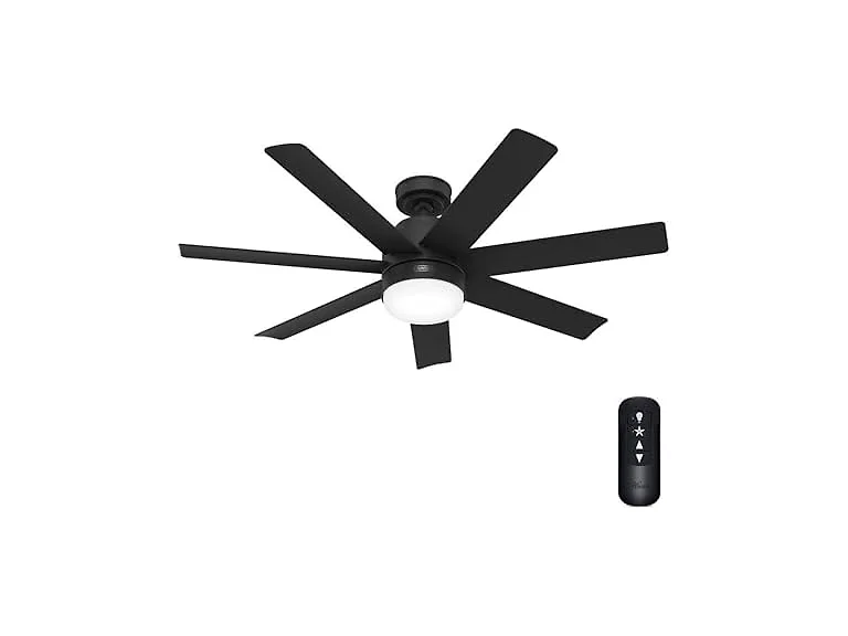 Hunter Fan 52 inch Indoor/Outdoor Matte Black Ceiling Fan