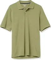 Amazon Essentials Men's Regular-Fit Cotton Pique Polo Shirt (Available in Big & Tall), Light Olive, X-Small
