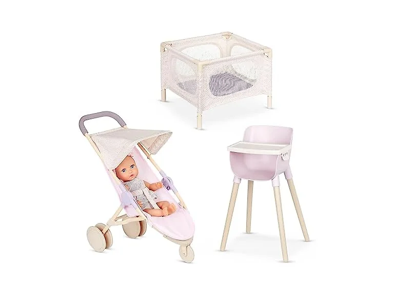 LullaBaby – 14-Inch Realistic Baby Doll & Accessory Bundle