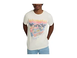 Wrangler x Stranger Things Keep on Runnin' Tee, Retro White,Medium
