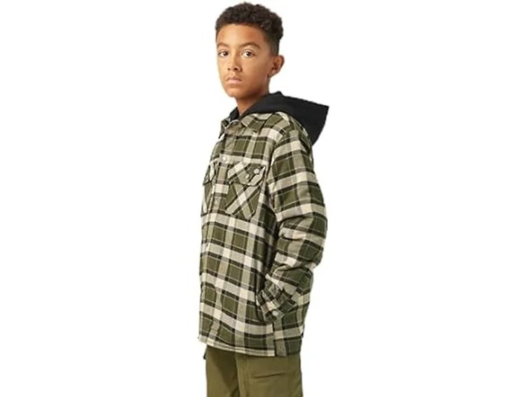 Dickies Boys' Flannel Shirt Jacket (X-Small)