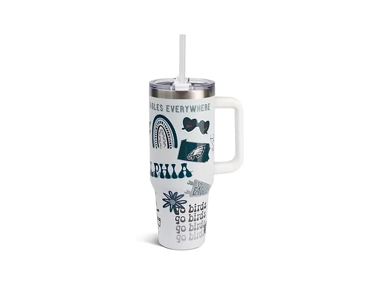 NFL Licensed Travel Mug with Lid & Straw