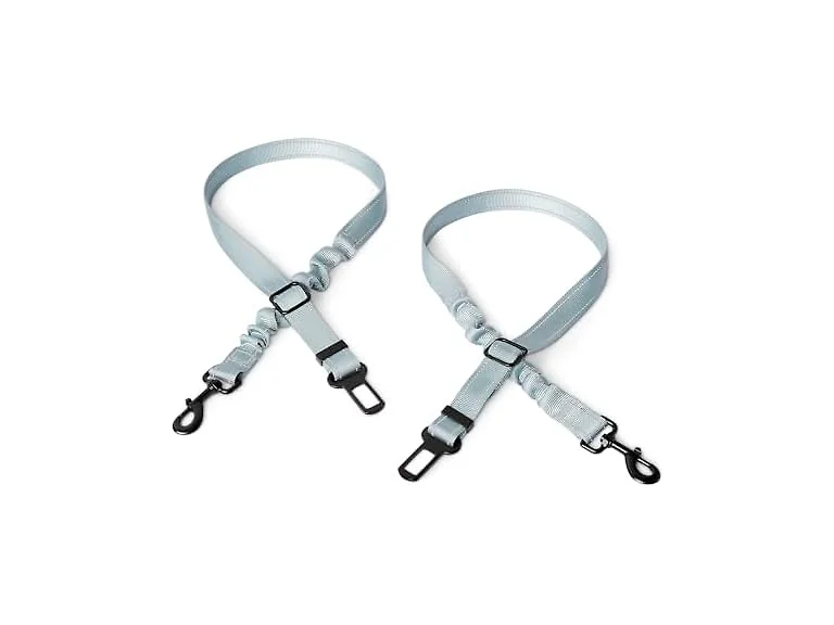 Amazon Basics Reflective Dog Seat Belt with Travel Bowl