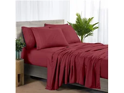 Bibb Home 2000 Count 6-Piece Bamboo Sheet Set with Suregrip