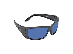 Costa Del Mar 0PT98 OBMP 62-16-125 Costa Del Mar Permit Polarized Sunglasses Matte Grey/Blue Mirrored Polarized 580p