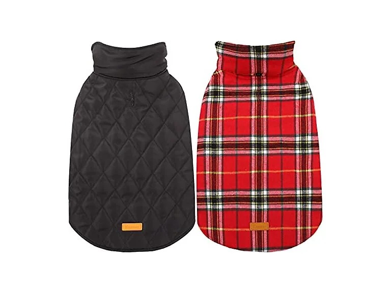 Kuoser Waterproof Dog Coat,Reversible Dog Jac