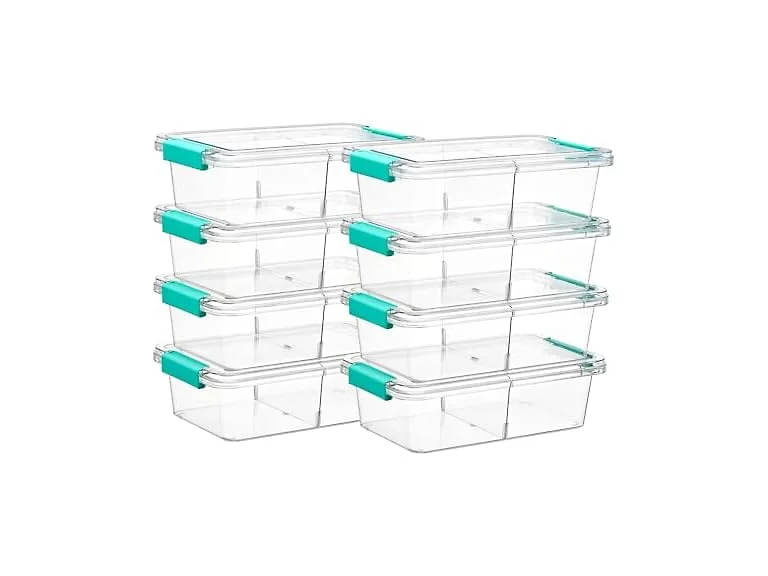 Vtopmart 8 Pack Clear Pencil Box
